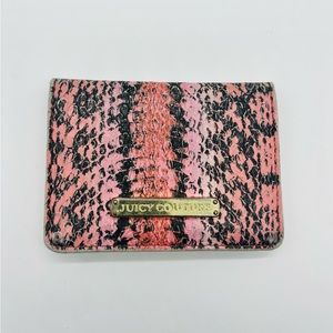 Juicy Couture pink snakeskin wallet